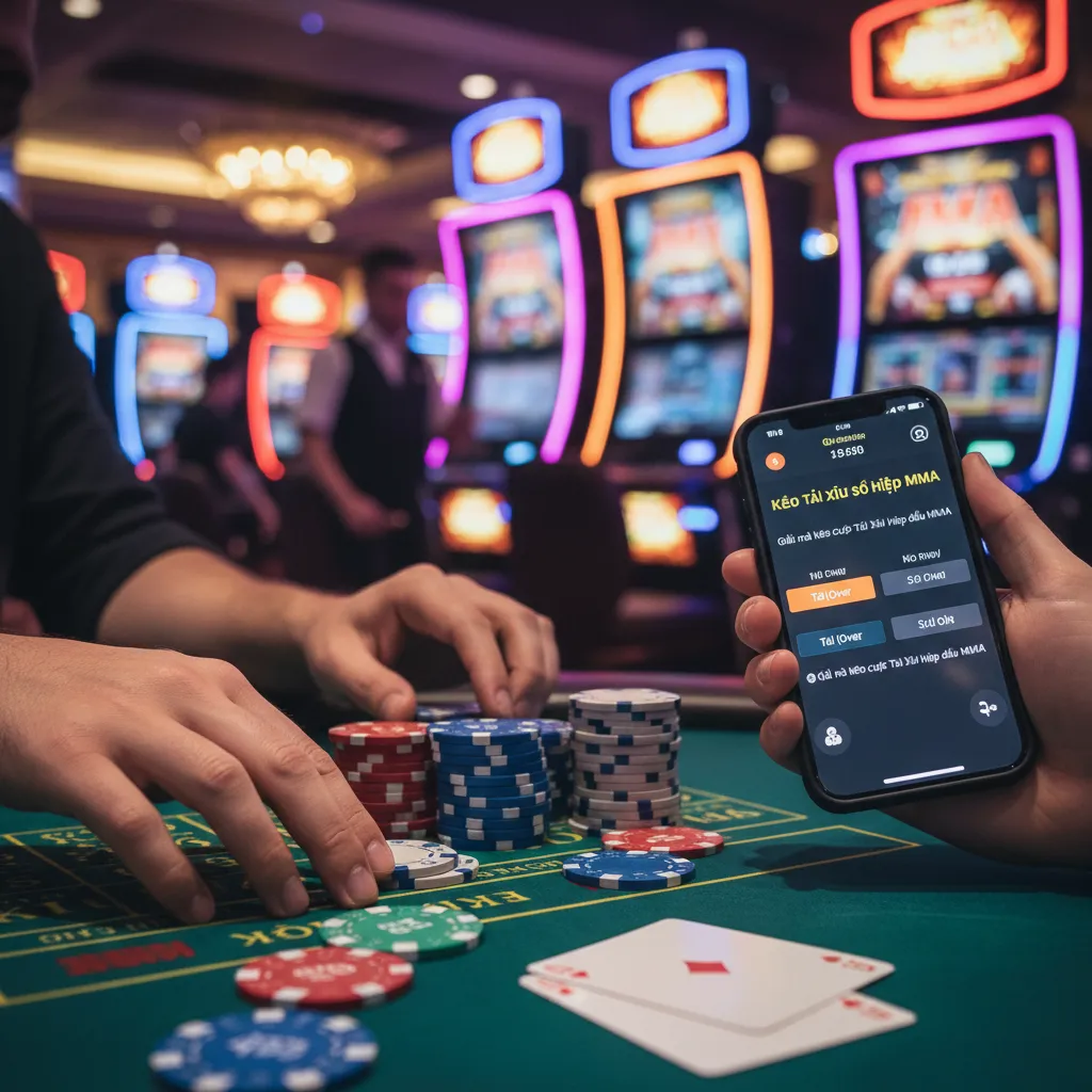 Hai võ sĩ đang grappling trên sàn đấu